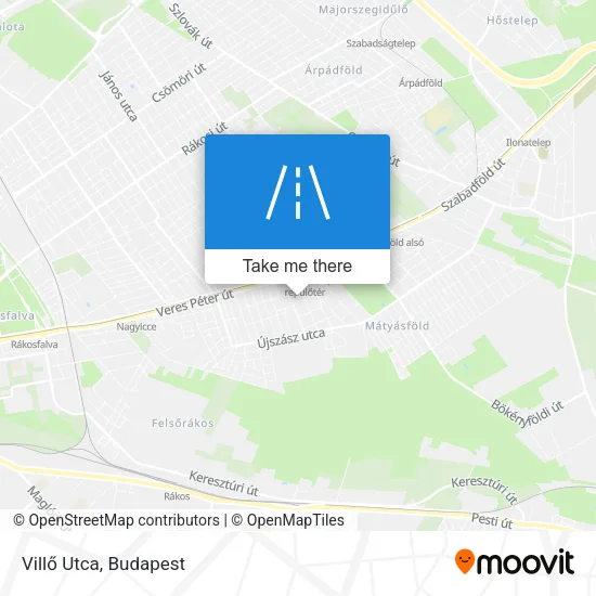 Villő Utca map