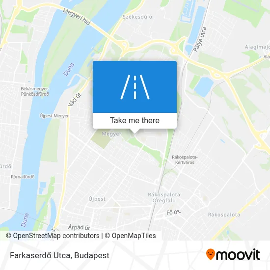 Farkaserdő Utca map