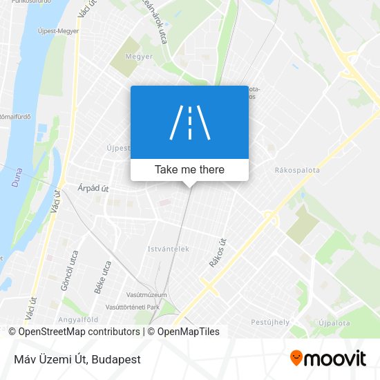 Máv Üzemi Út map