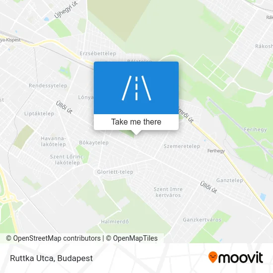 Ruttka Utca map