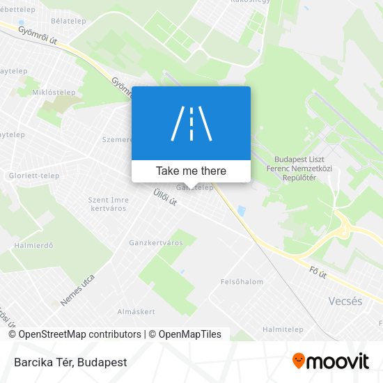 Barcika Tér map