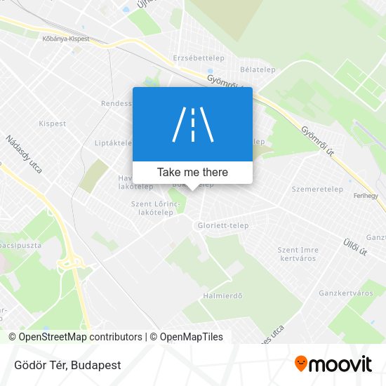 Gödör Tér map