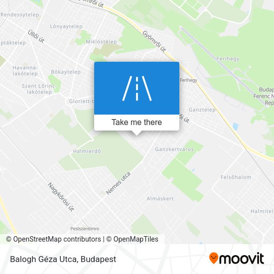 Balogh Géza Utca map