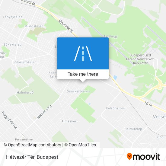 Hétvezér Tér map