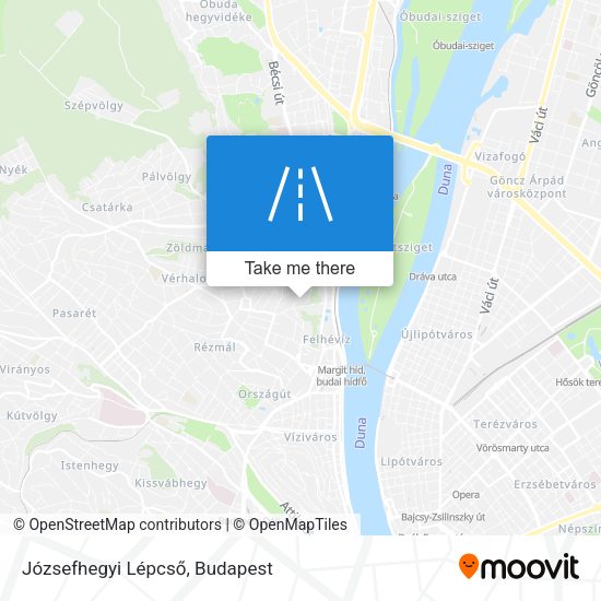 Józsefhegyi Lépcső map