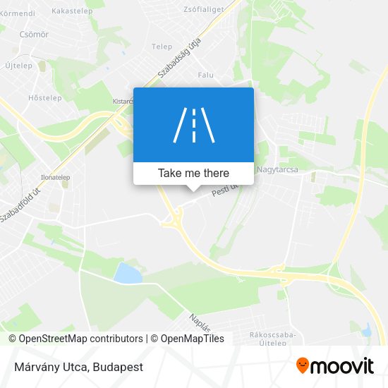 Márvány Utca map