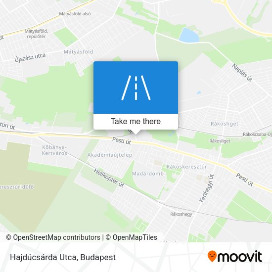 Hajdúcsárda Utca map