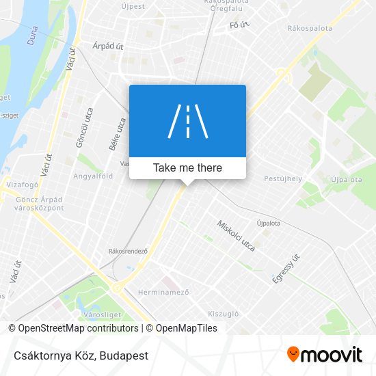 Csáktornya Köz map