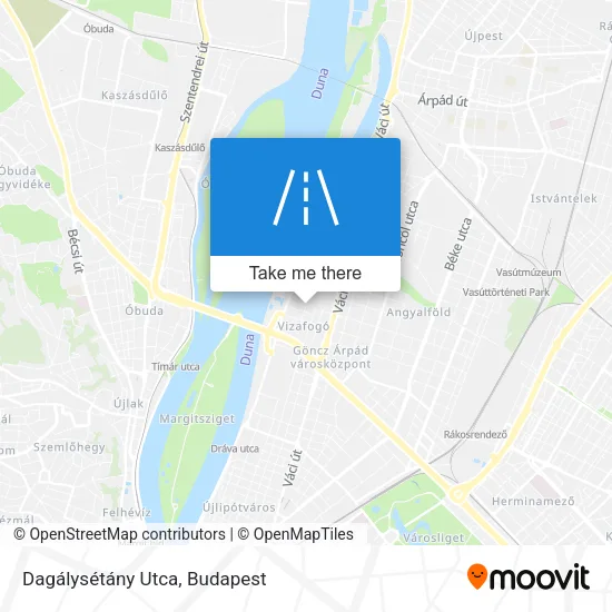 Dagálysétány Utca map