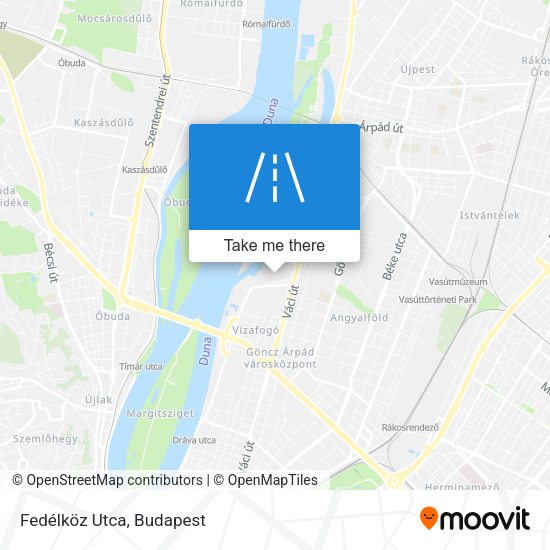 Fedélköz Utca map