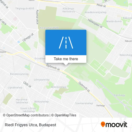Riedl Frigyes Utca map