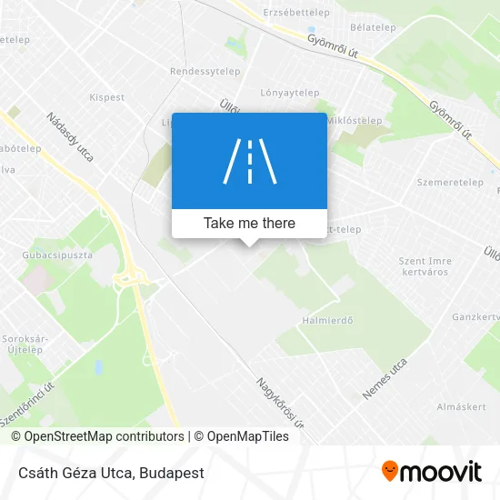 Csáth Géza Utca map