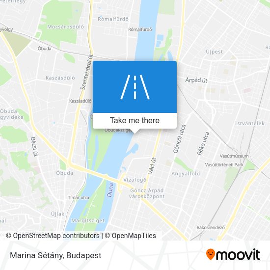 Marina Sétány map