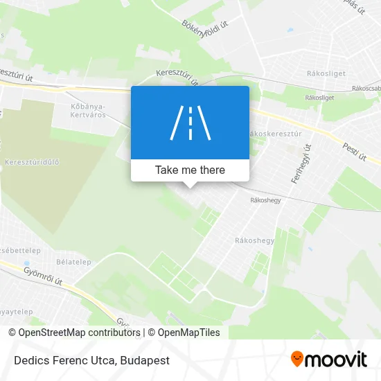 Dedics Ferenc Utca map