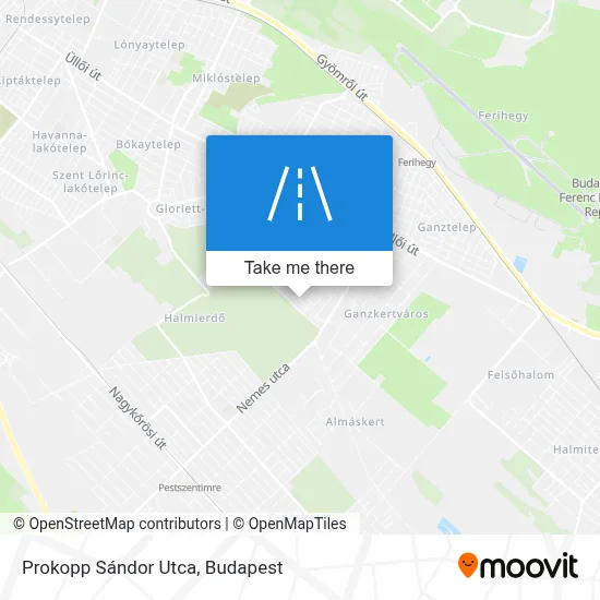 Prokopp Sándor Utca map