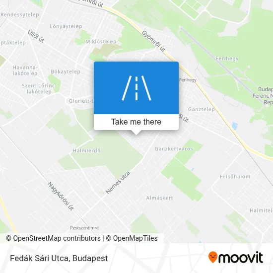 Fedák Sári Utca map