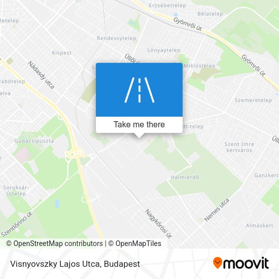 Visnyovszky Lajos Utca map