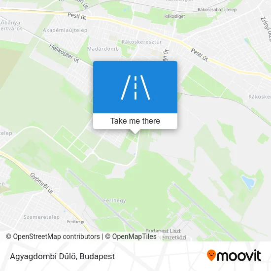 Agyagdombi Dűlő map