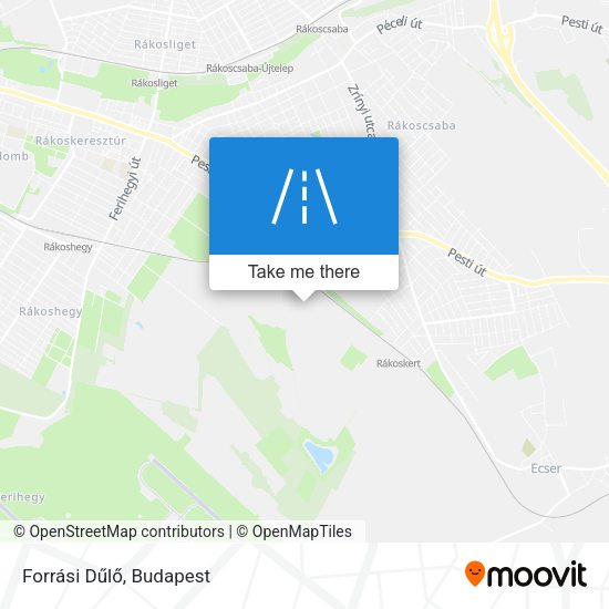 Forrási Dűlő map