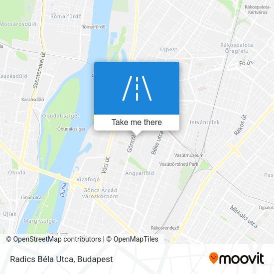 Radics Béla Utca map