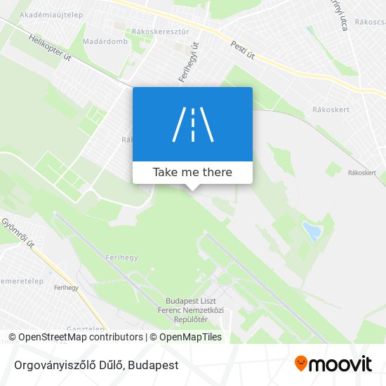 Orgoványiszőlő Dűlő map