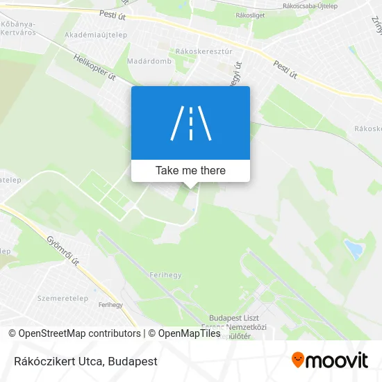 Rákóczikert Utca map