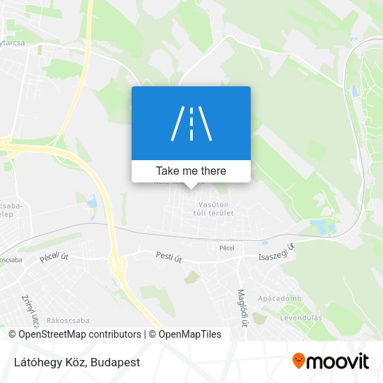 Látóhegy Köz map