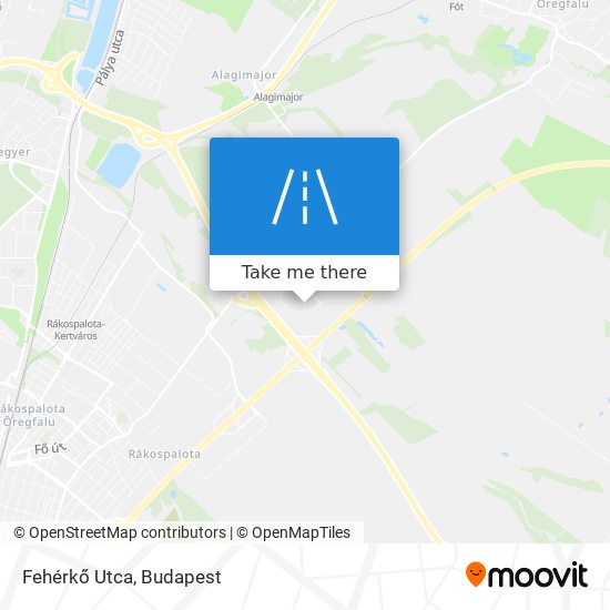 Fehérkő Utca map