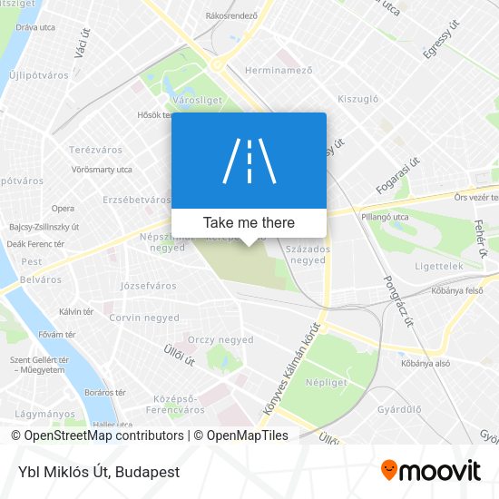 Ybl Miklós Út map