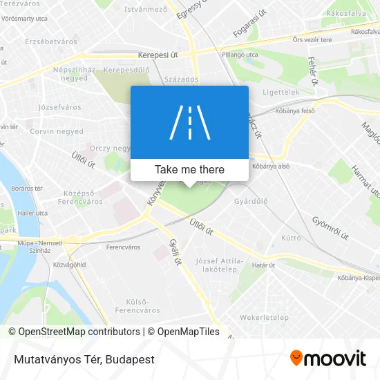 Mutatványos Tér map