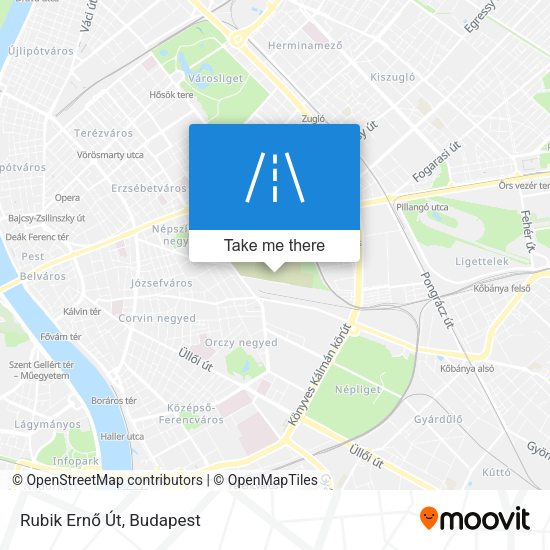 Rubik Ernő Út map