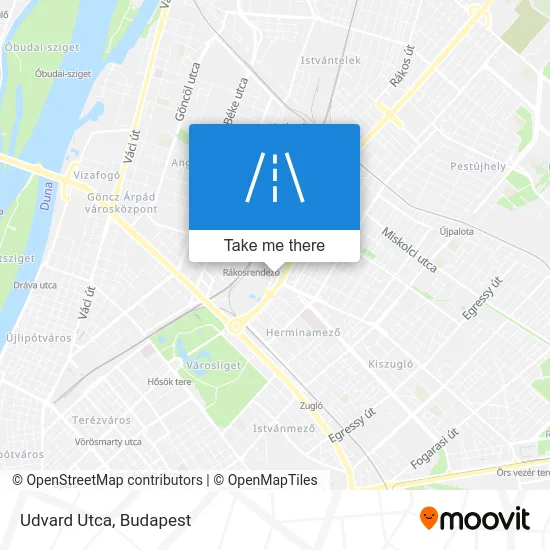 Udvard Utca map