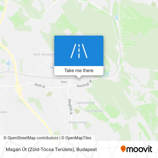 Magán Út (Zöld-Tócsa Területe) map