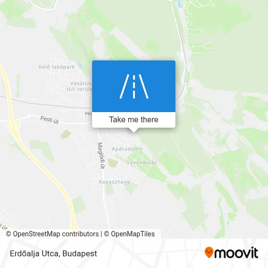 Erdőalja Utca map