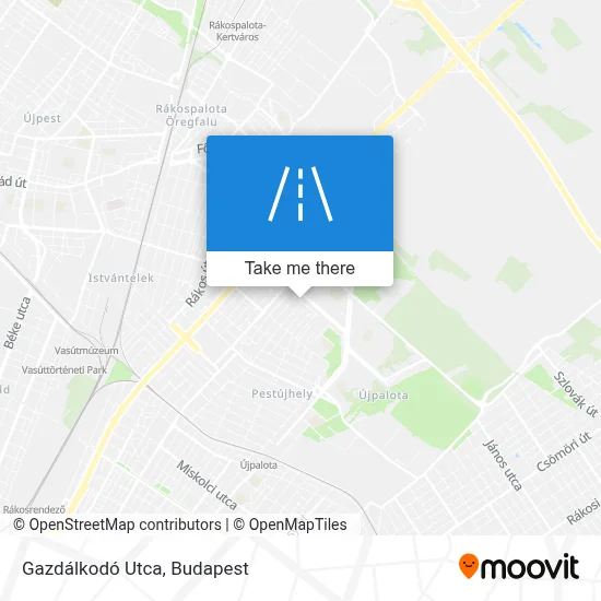 Gazdálkodó Utca map