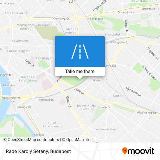 Räde Károly Sétány map