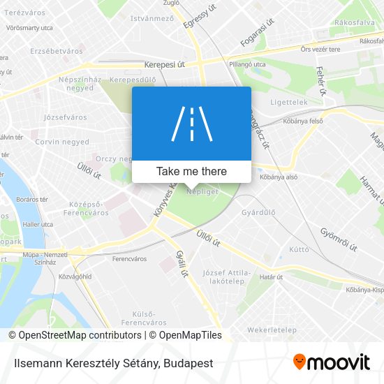 Ilsemann Keresztély Sétány map