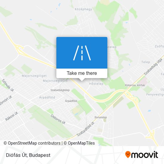 Diófás Út map