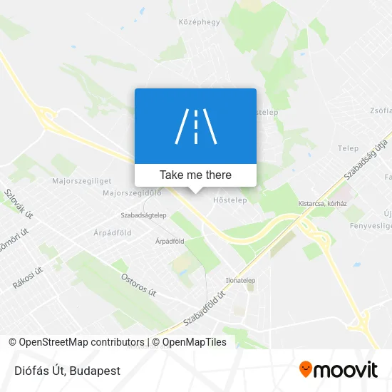 Diófás Út map