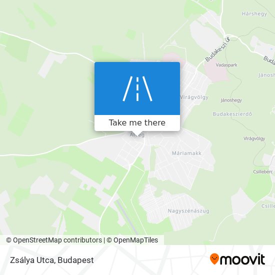 Zsálya Utca map