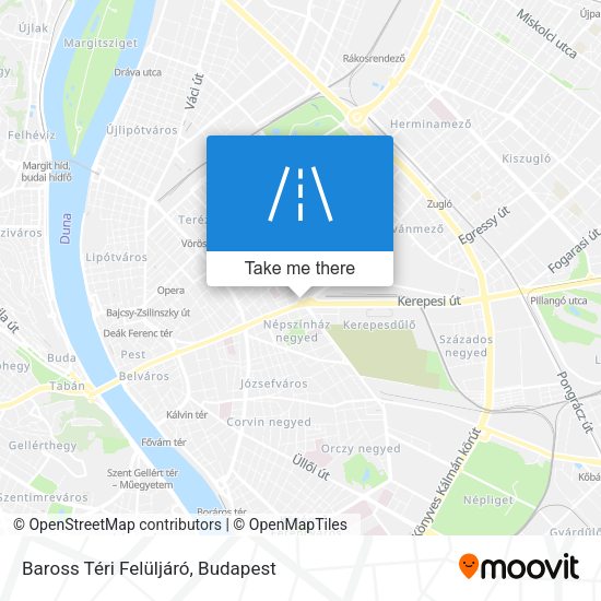 Baross Téri Felüljáró map