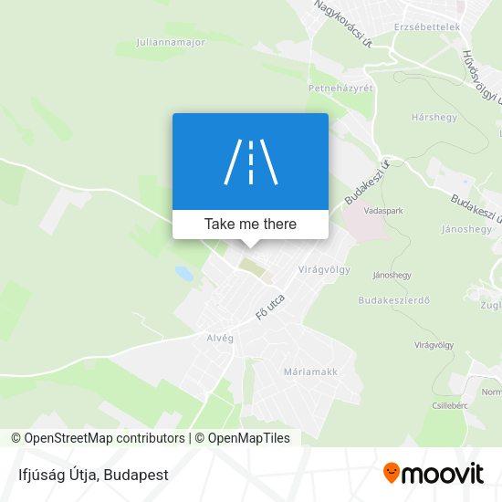 Ifjúság Útja map