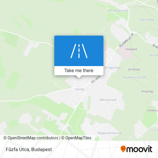 Fűzfa Utca map