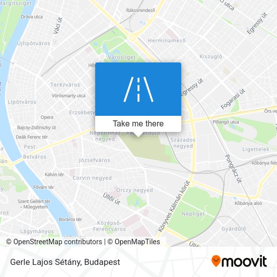 Gerle Lajos Sétány map