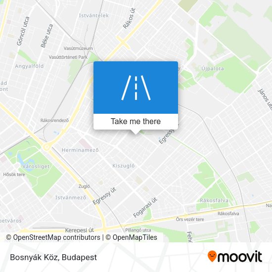 Bosnyák Köz map