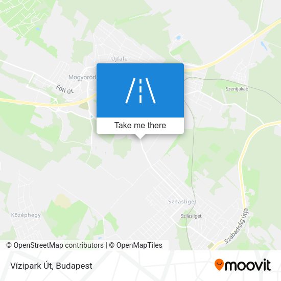 Vízipark Út map