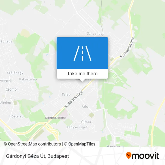 Gárdonyi Géza Út map