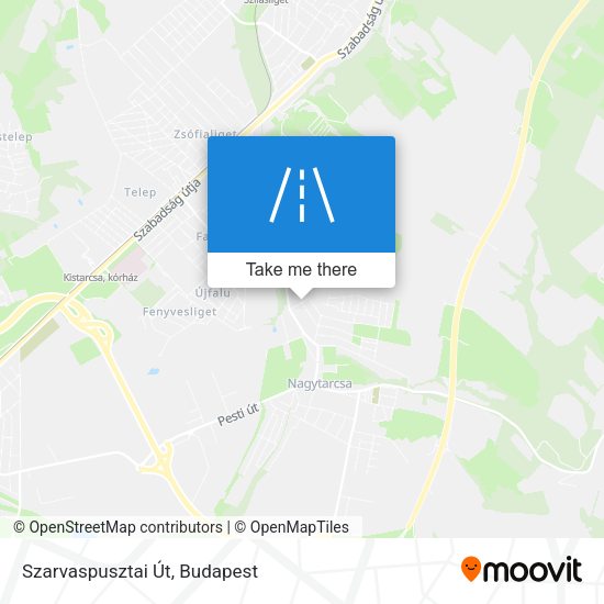 Szarvaspusztai Út map