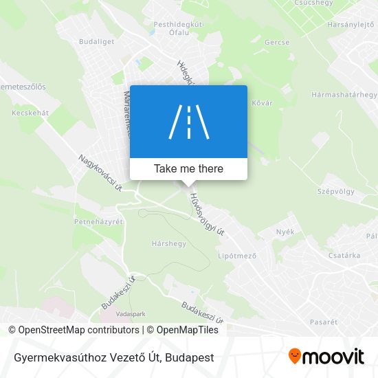 Gyermekvasúthoz Vezető Út map