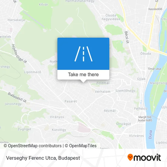Verseghy Ferenc Utca map